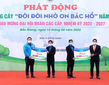 BV GROUP TÀI TRỢ 30,000 CÂY XANH CHO BẮC GIANG